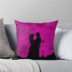 Carla Gugino Kathryn Newton Cole Sprouse Lisa Frankenstein movie Throw Pillow
