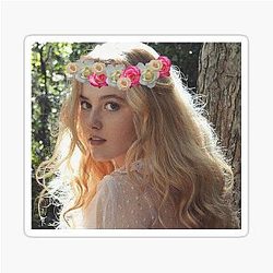 Kathryn Newton Flower Crown Sticker
