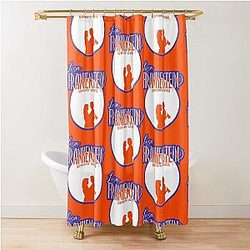 Carla Gugino Kathryn Newton Cole Sprouse Lisa Frankenstein movie Shower Curtain