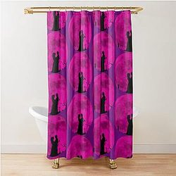 Carla Gugino Kathryn Newton Cole Sprouse Lisa Frankenstein movie Shower Curtain