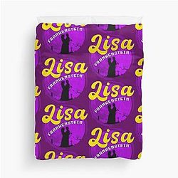 Lisa Frankenstein: A Whimsical Graphic Tribute to an All Star Cast Carla Gugino Kathryn Newton Cole Sprouse Lisa Frankenstein Movie Duvet Cover