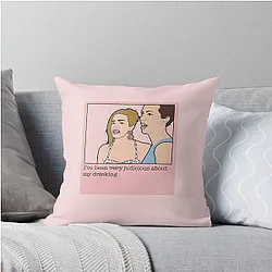 Katie Maloney Judicious Tequila Pump Rules Reunion Quotes Funny Reality TV Bambi Eyed Bitch Throw Pillow