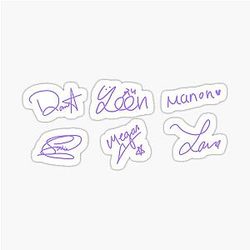 Katseye Signature Purple Sticker