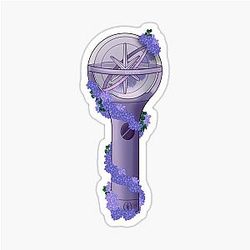 Katseye Floral Lightstick K-pop Sticker