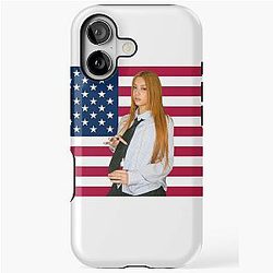 Katseye Megan American Flag iPhone Case