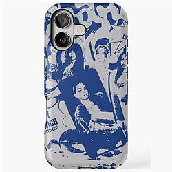 Gnarly Katseye Blue Comic iPhone Case