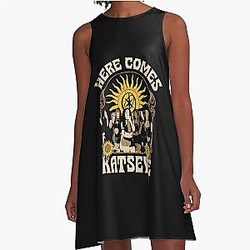 Katseye Beautiful Chaos World Tour A-Line Gnarly Soft is Strong Dress