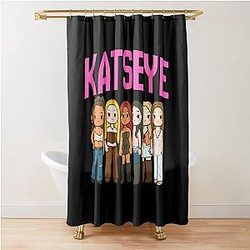 Katseye Beautiful Chaos World Tour Gnarly Soft is Strong Shower Curtain