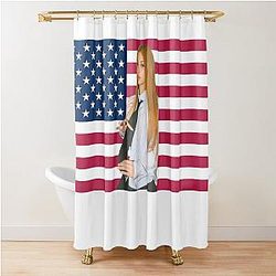 Katseye Megan American Shower Curtain