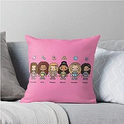 Kats Eye Dream Charm with Name Throw Pillow