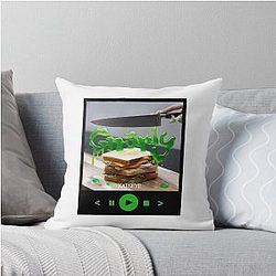 Gnarly Katseye Sticker Throw Pillow
