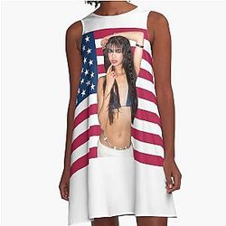 Katseye American Flag A-Line Dress