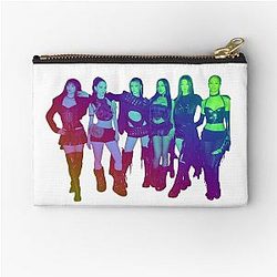 Psychedelic Katseye Shirt Zipper Pouch