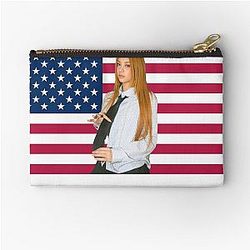 Katseye Megan American Flag Zipper Pouch