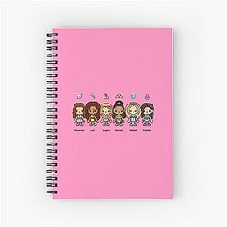 Kats Eye Dream Charm with Name Spiral Notebook