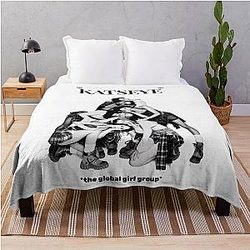 Beautiful Katseye Throw Blanket
