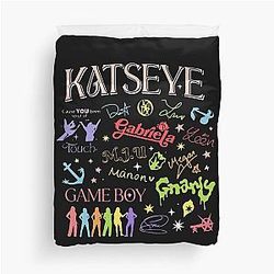 Katseye Beautiful Chaos World Tour Gnarly Soft is Strong Duvet Cover