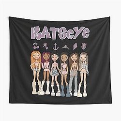 Katseye Beautiful Chaos World Tour, Katseye Gnarly, Katseye Soft is Strong Tapestry