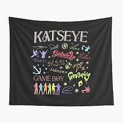Katseye Beautiful Chaos World Tour Gnarly Soft is Strong Tapestry