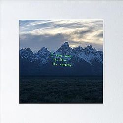 Kanye West Album Cover, Extreme 4K High Resolution Quality Poster
