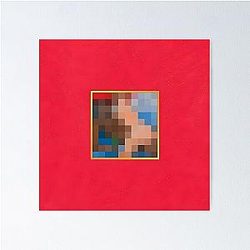 My Beautiful Dark Fantasy Kanye West Album Cover Extreme 4K High Resolution Poster