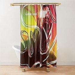 Trippy Kanye West Shower Curtain