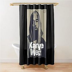 Kanye West Art Chiffon for Fan or Gift for Hip Hop Lovers Shower Curtain