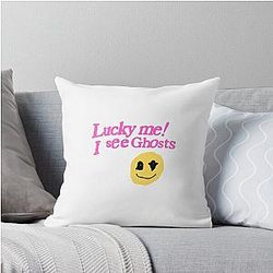 Lucky Me Kanye West Throw Pillow