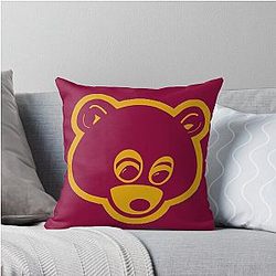 Kanye West College Dropout Bear Throw Pillow