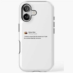 Kanye West Room of Mirrors Tweet Sticker iPhone Tough Case