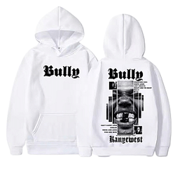 White Artistic Bully Album Tribute NTAN0503 Kanye West Hoodies