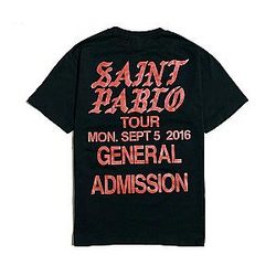 Saint Pablo Tour General Admission DTNK1304 Kanye West T-Shirts