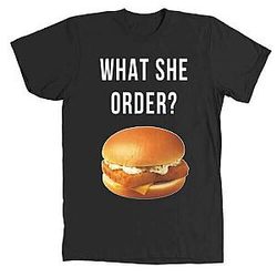 She Order Fish Filet Hamburger DTNK1304 Kanye West T-Shirts