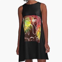 Trippy Kanye West A-Line Dress