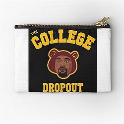 College dropout Kanye West Zipper Pouch