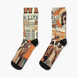 Kanye West The Life of Pablo Retro Comic Art Socks