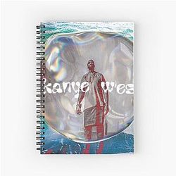 Kanye West Trippy Valentine's Spiral Notebook