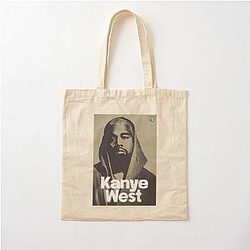 Kanye West Art Chiffon Fan Gift For Hip Hop Lovers Cotton Tote Bag