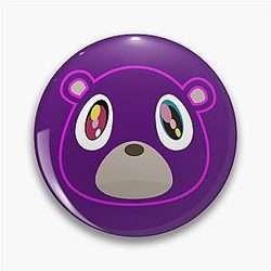 Kanye West Graduation Mascot Designs Pin
