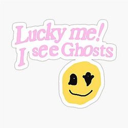 Kanye West Lucky I See Ghosts. Sticker