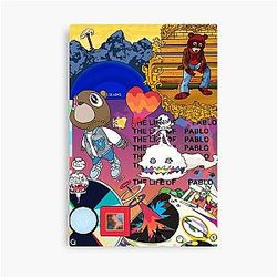 Kanye West Album Covers Mash Up Art Canvas Print