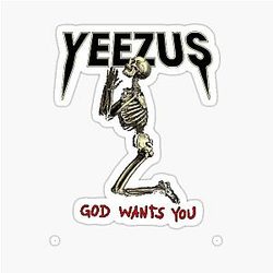 Kanye West Yeezus Logo Sticker