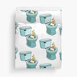 Grammy in the Toilet Kanye West Duvet Cover