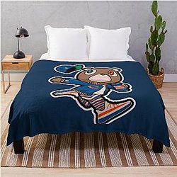 Kanye West Chicago Vintage Graduation Throw Blanket