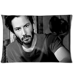 Keanu Reeves Rectangle Zippered Two Sides 20x26 pillows Throw Pillow Cover Cushion Case Covers