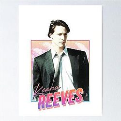 Keanu Reeves 80s Design Poster