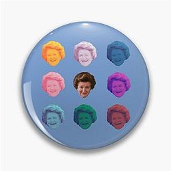 Masks of Keeping Up Appearances Pin