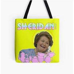 Sheridan Would Be Appalled Keeping Appearances All Over Print Tote Bag