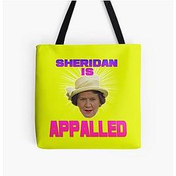Hyacinth Bucket Keeping Up Appearances Sheridan is Appalled All Over Print Tote Bag