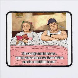 Gay Icons Daisy and Onslow from Keeping Up Apppearances Valentines Birthday Mouse Pad